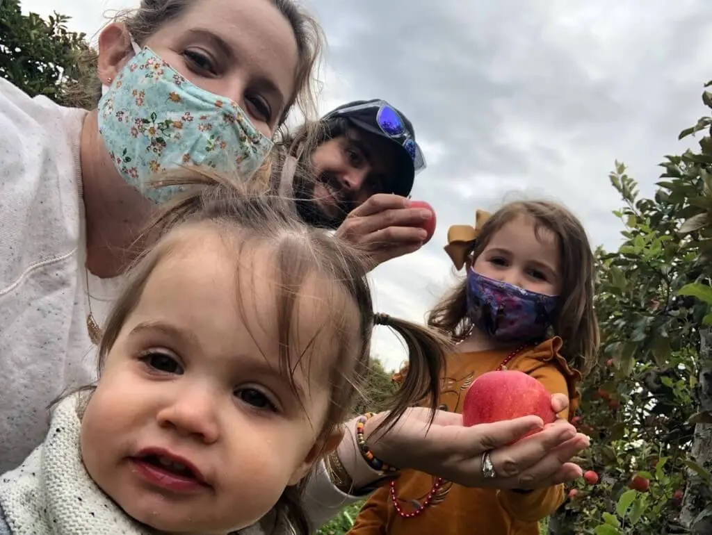 Holly enjoying some fun activities with the family