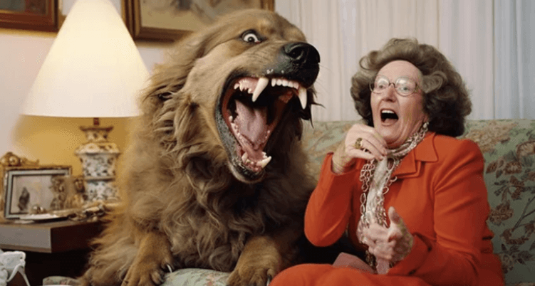 AI image from Eric's Workhuman Live 2025 presentation of man's best friend