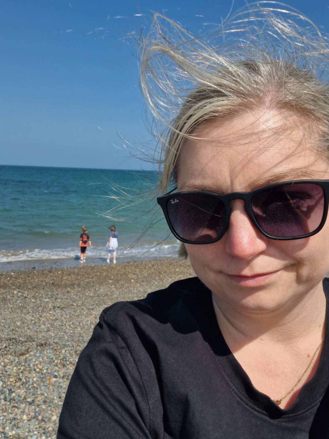 Marta on beach