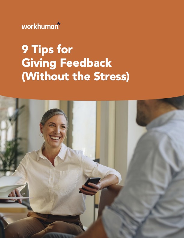 Cover image for the report, "9 Tips for Giving Feedback"