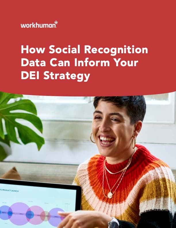 cover image for the report, "How Social Recognition Data Can Inform Your DEI Strategy"