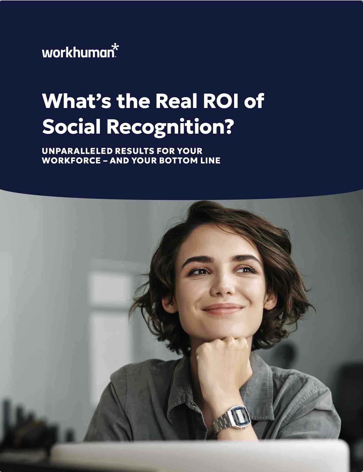 Cover for the report, "What's the Real ROI of Social Recognition?"