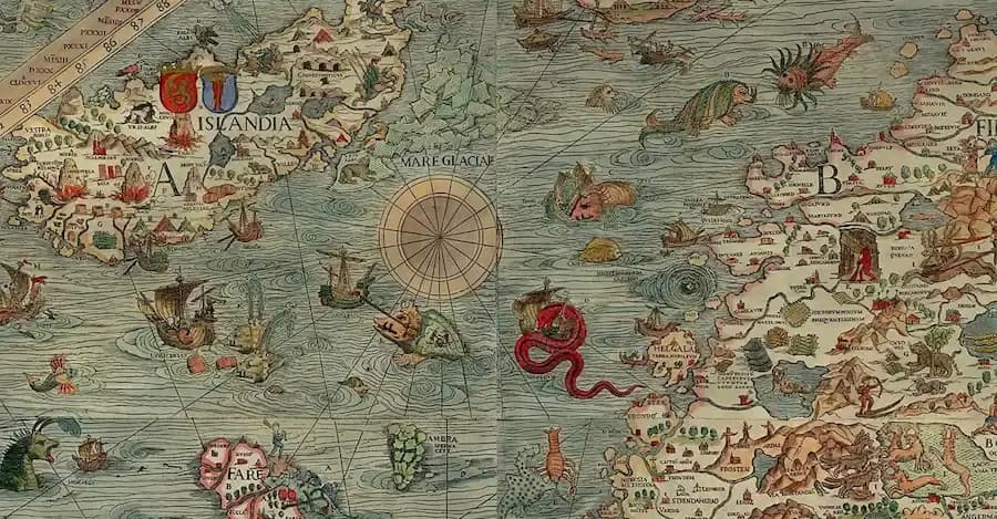 Hic Sunt Dracones: The Sea Chart of Olaus Magnus (1539)