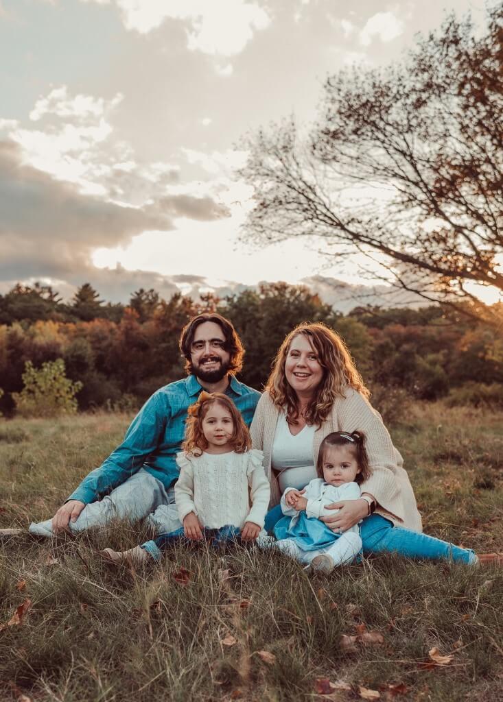 Holly Hazelton enjoying some family time