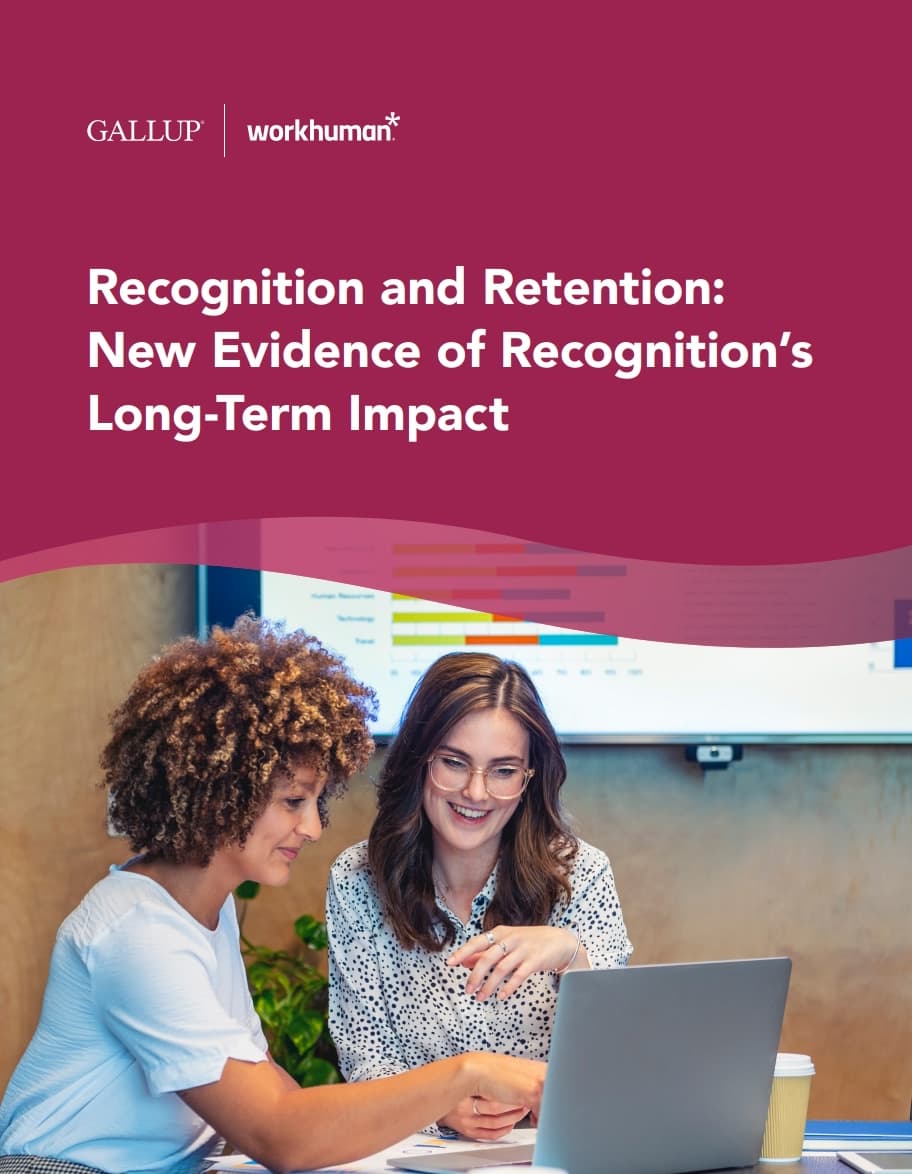 PDF cover image of Recognition and Retention: New Evidence of Recognition’s Long-Term Impact - Gallup Report