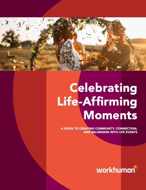 cover image for the report, "Celebrating Life-Affirming Moments: A Guide to Creating Community, Connection, and Belonging"