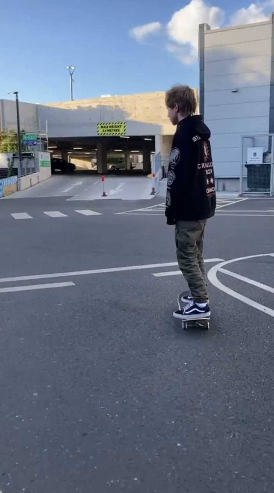 Luke Coogan skateboarding