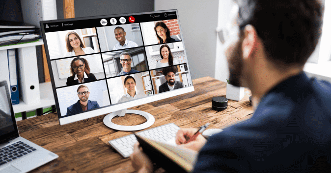 attendee in online meeting