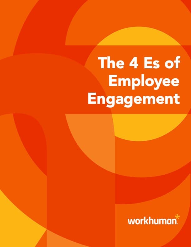 cover image for the report, "The 4 Es of Employee Engagement"