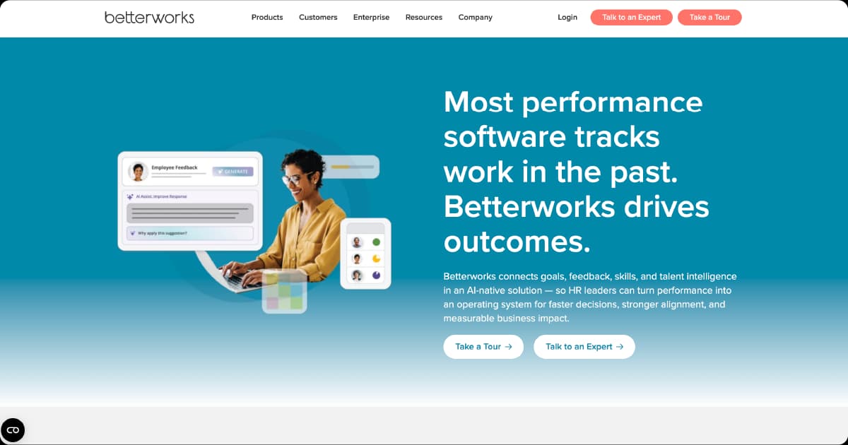 Betterworks performance management platform.