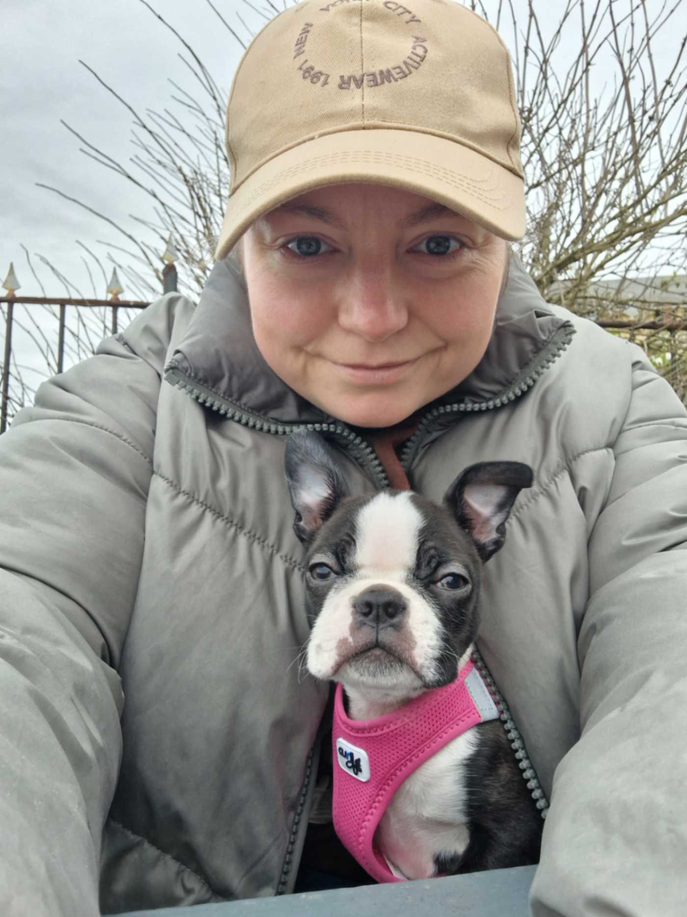 Marta with dog