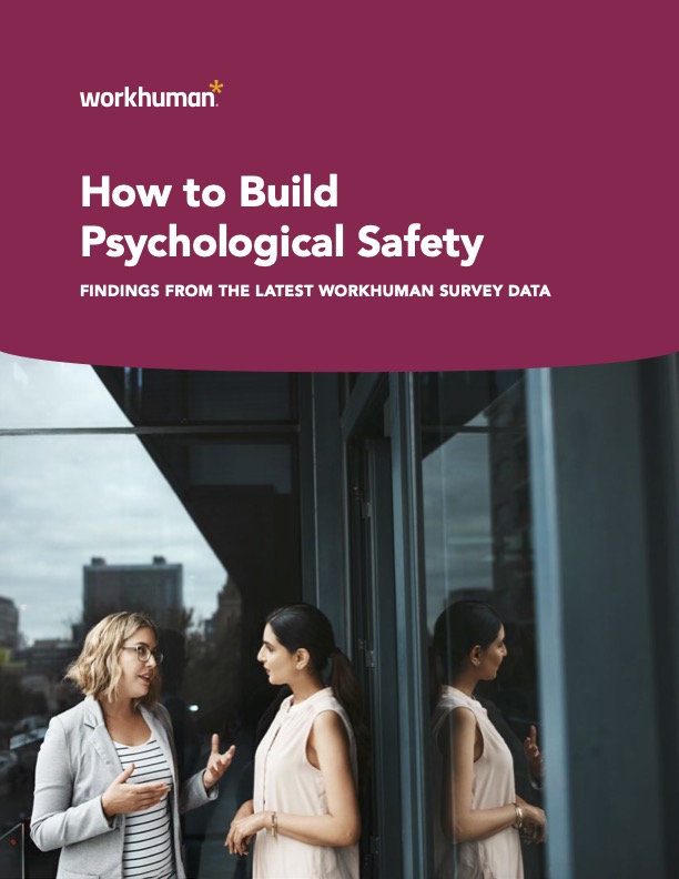 Cover image for the report, "How to Build Psychological Safety"
