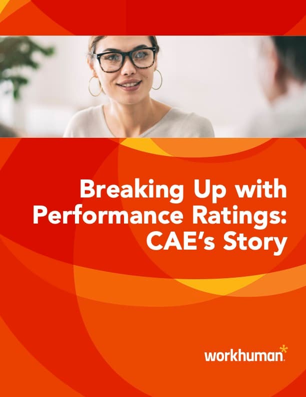Cover image for the report, "Getting Rid of Performance Ratings: CAE's Story"