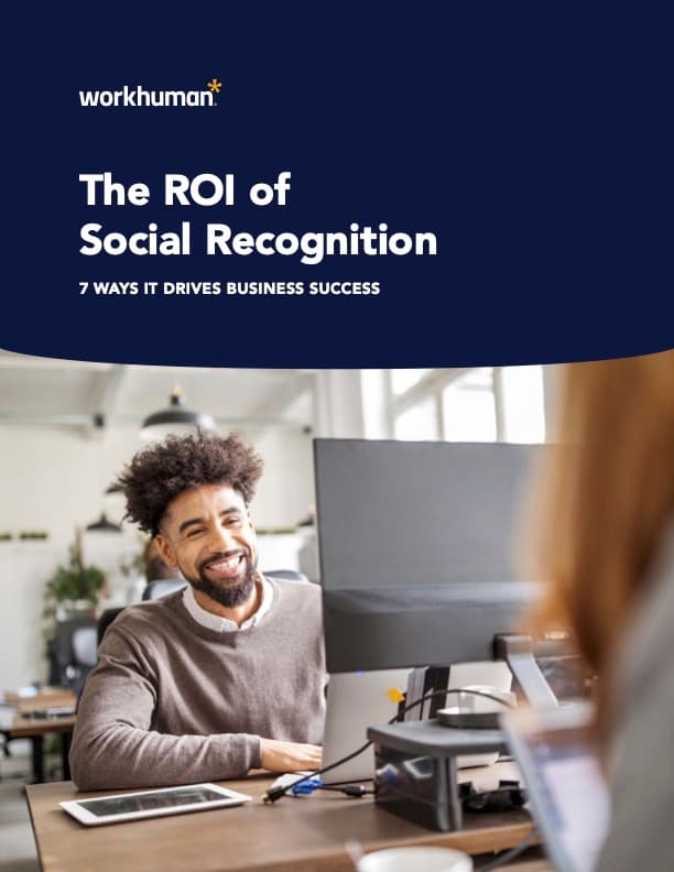 cover image for the "The ROI of Social Recognition" report