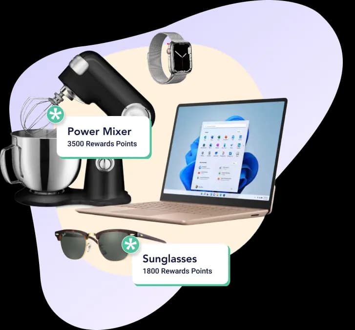 rewards acknowledgment displayed on a mobile device