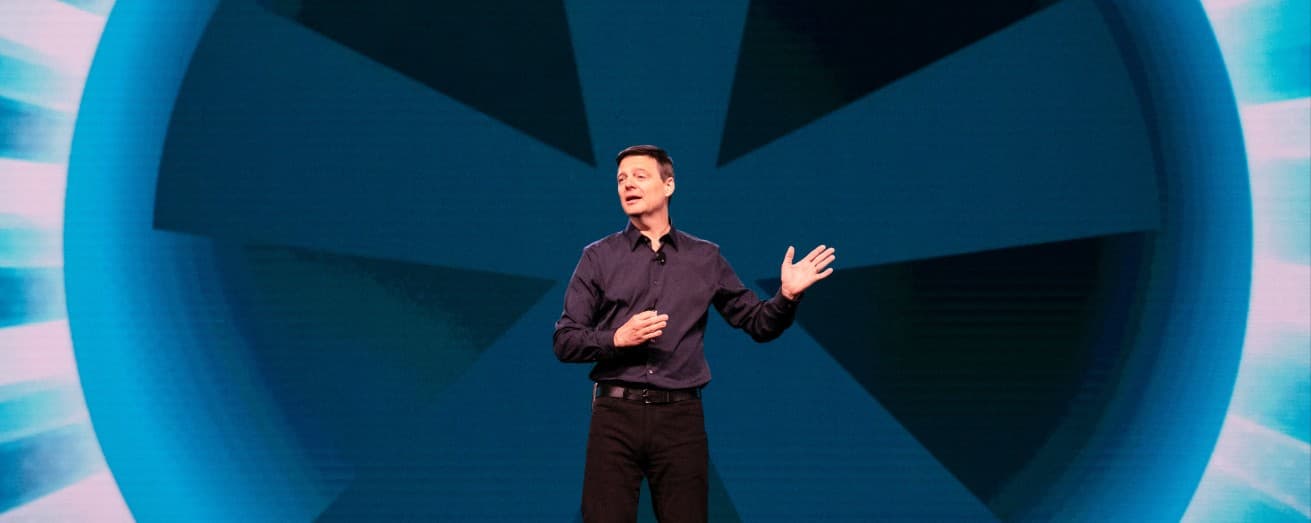 Eric Mosley on stage at 2024 Workhuman Live in Austin Texas