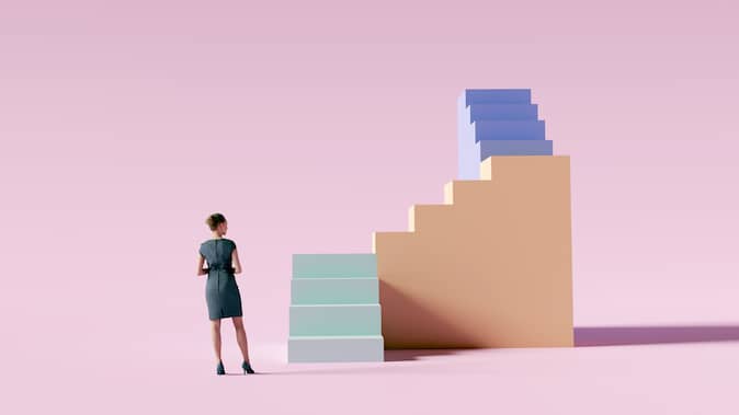 to move up at work doesn't necessarily mean a promotion
