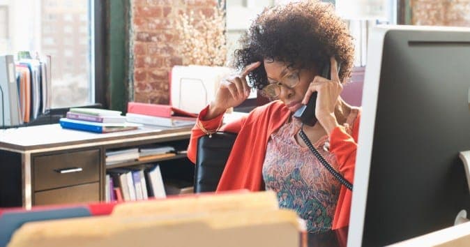 manager worrying about state of the workplace