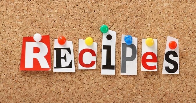 easy recipes suggestion board for office