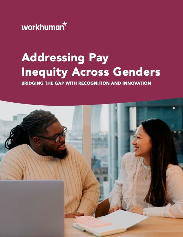 cover for the report "Addressing Pay Inequity Across Genders"