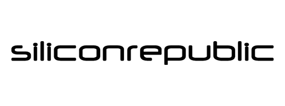 A dark logo for "Silicon Republic" displayed prominently on a plain background. The font is bold and modern, emphasizing the brand's tech-oriented focus. The overall design is minimalist, conveying a sense of professionalism and clarity.