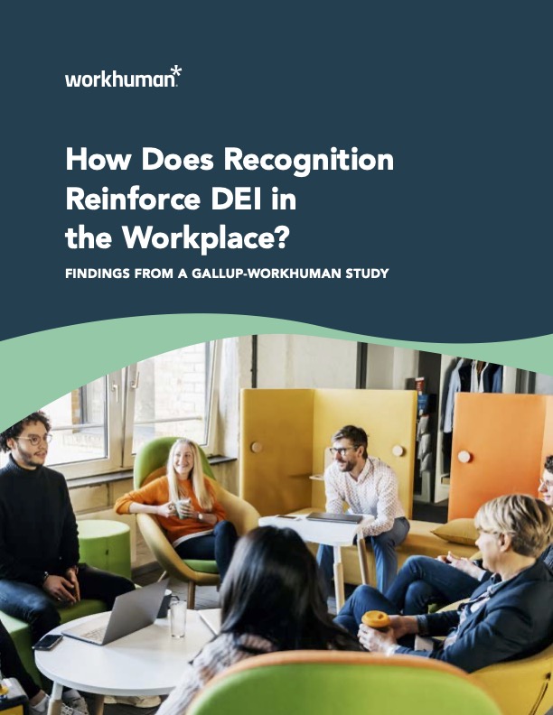 cover for the report "How Does Recognition Reinforce DEI in the Workplace?"