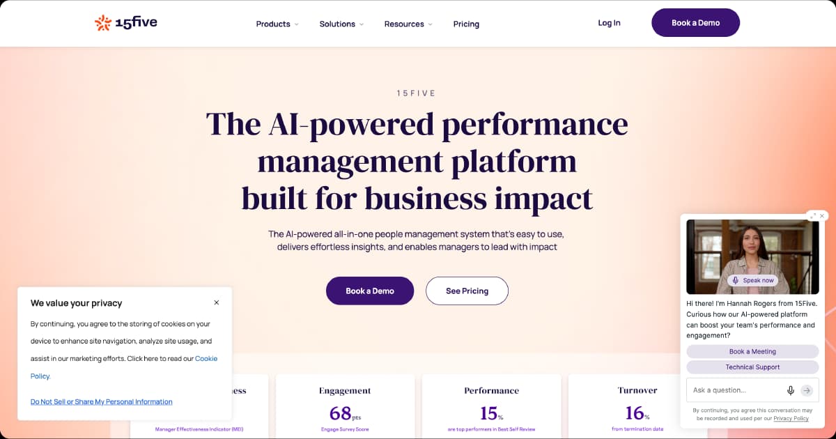 15Five AI-powered performance management platform.