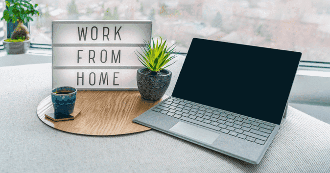 working from home