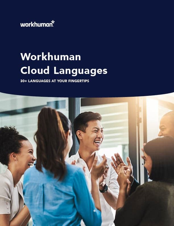 Cover image for, "Product Brief: Workhuman Cloud Languages" report