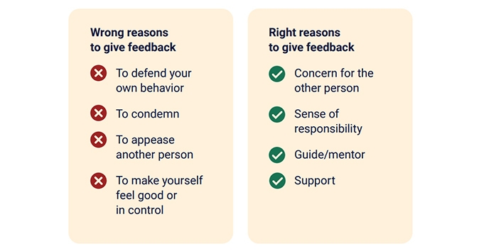 Why give feedback?