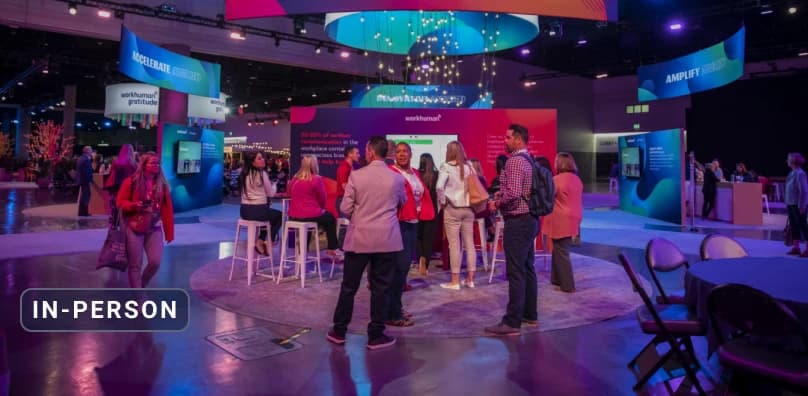 The Workhuman Central conference floor of Workhuman Live in Austin