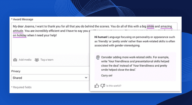 inclusive language tool suggests inclusive alternatives to exclusionary language