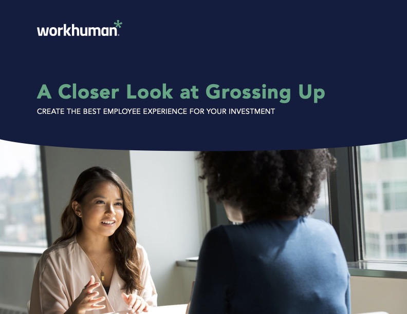Cover image for the report, "A Closer Look at Grossing Up"