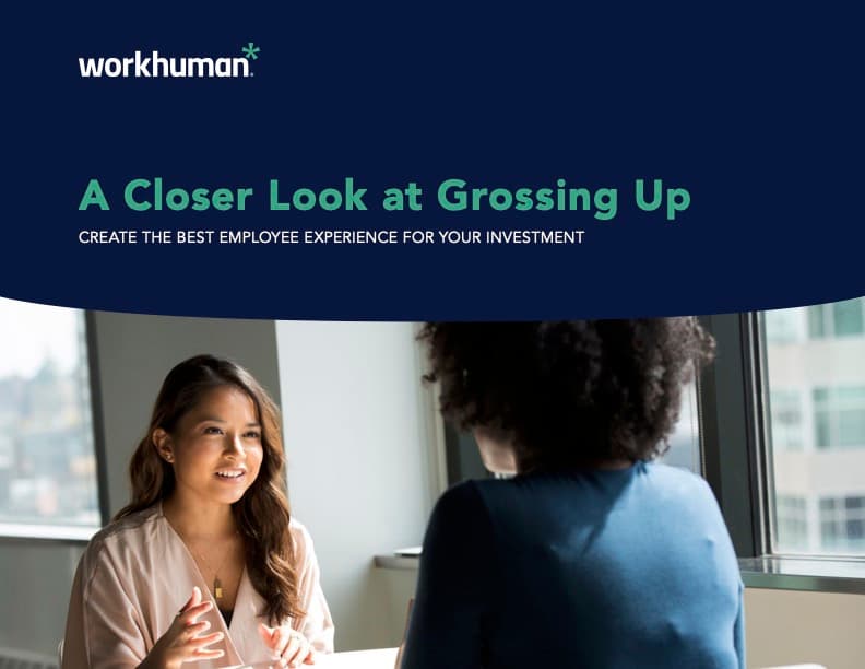 Cover image for the report, "A Closer Look at Grossing Up"