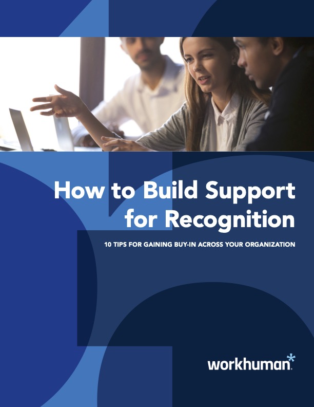 cover iamge for the report, "How to Build Support for Recognition"