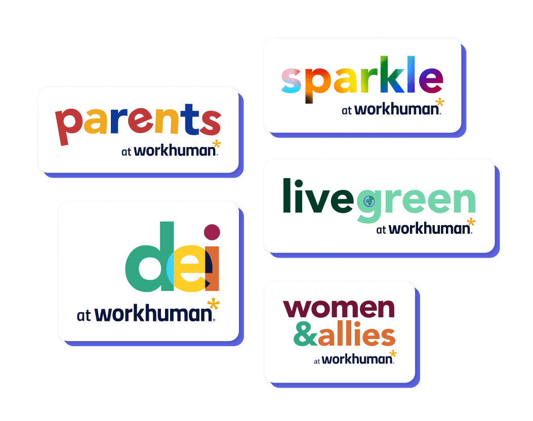 dei at Workhuman, parents at Workhuman, livegreen at Workhuman, sparkle at Workhuman