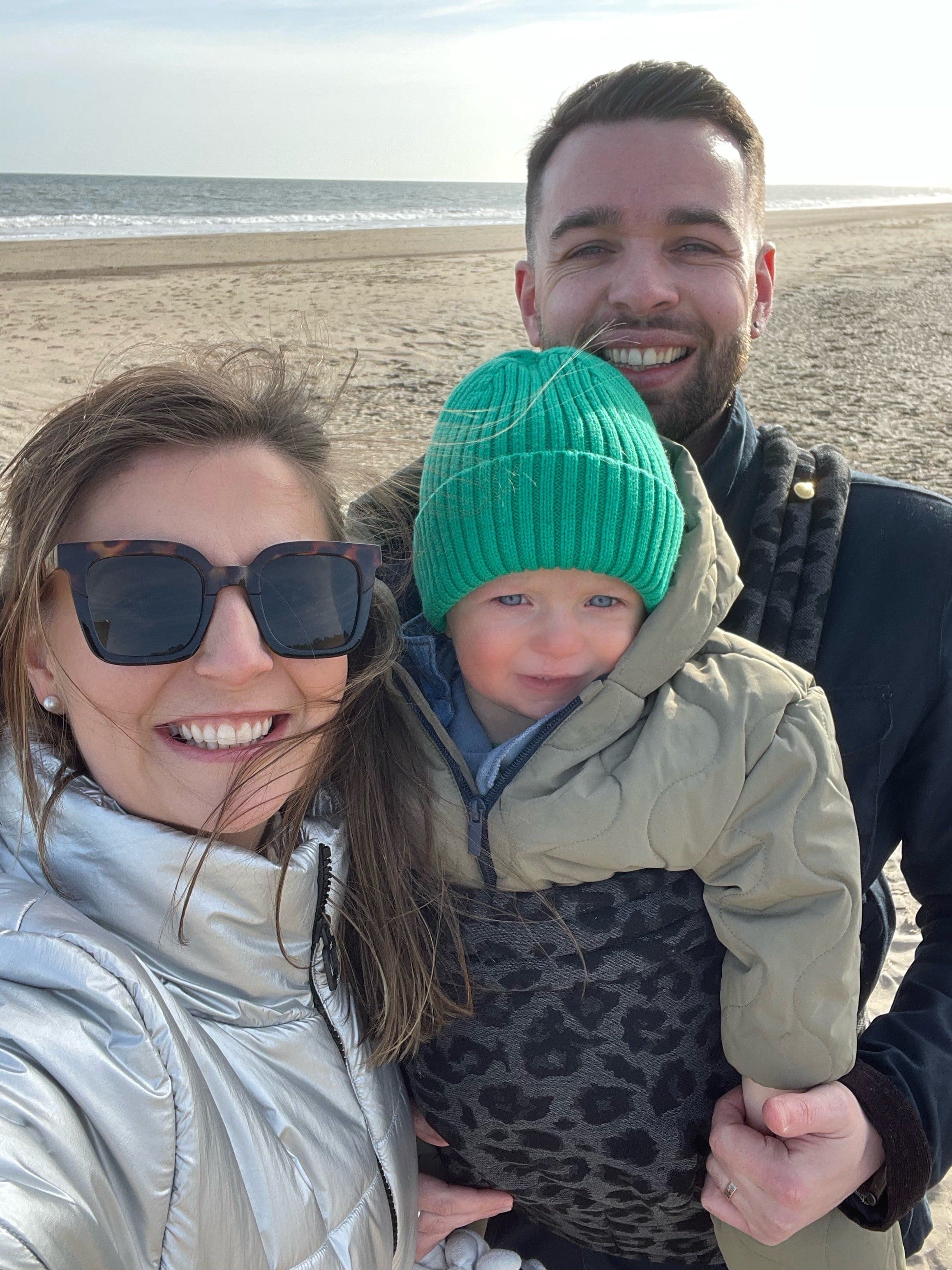 selfie of Emma and family