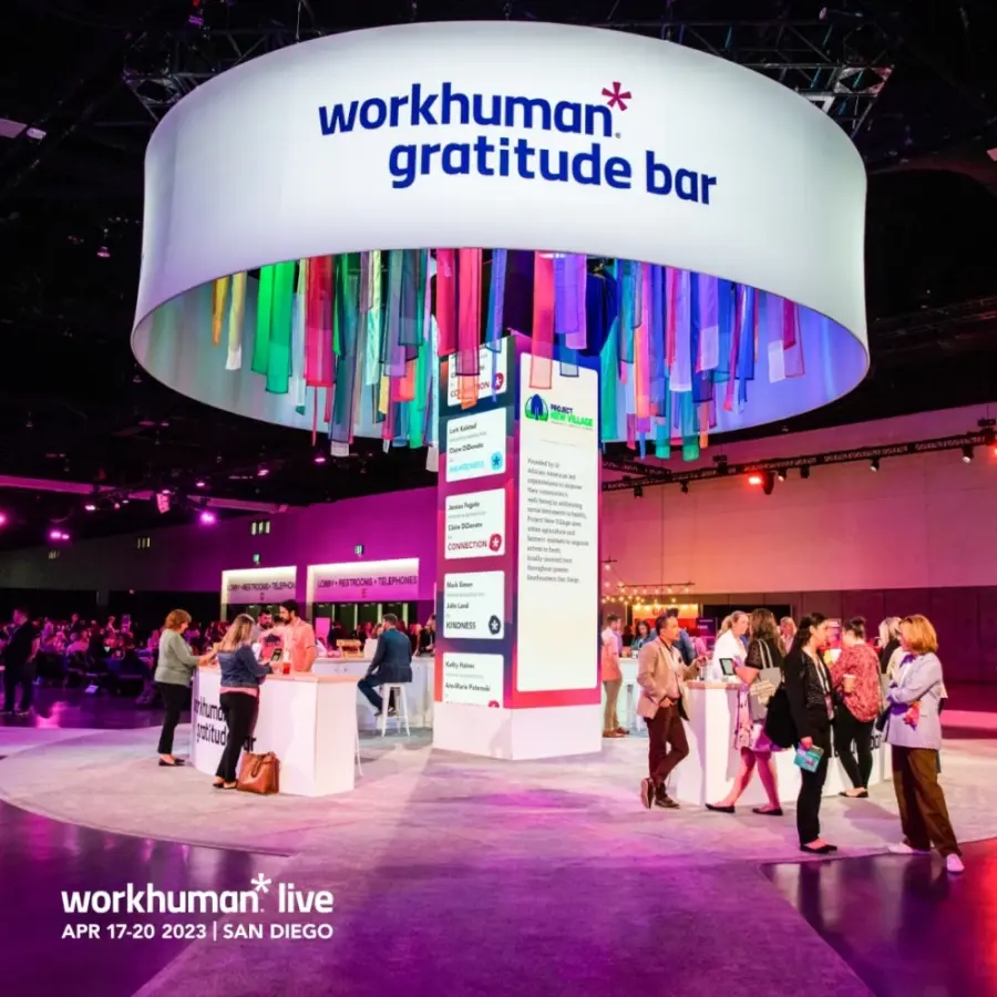 gratitude bar at workhuman live san diego