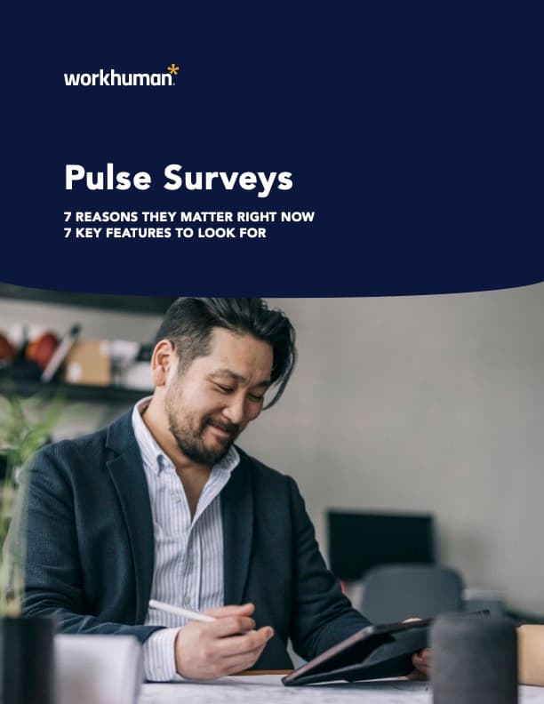 Cover image for the report, "7 Reasons Pulse Surveys Matter Right Now"